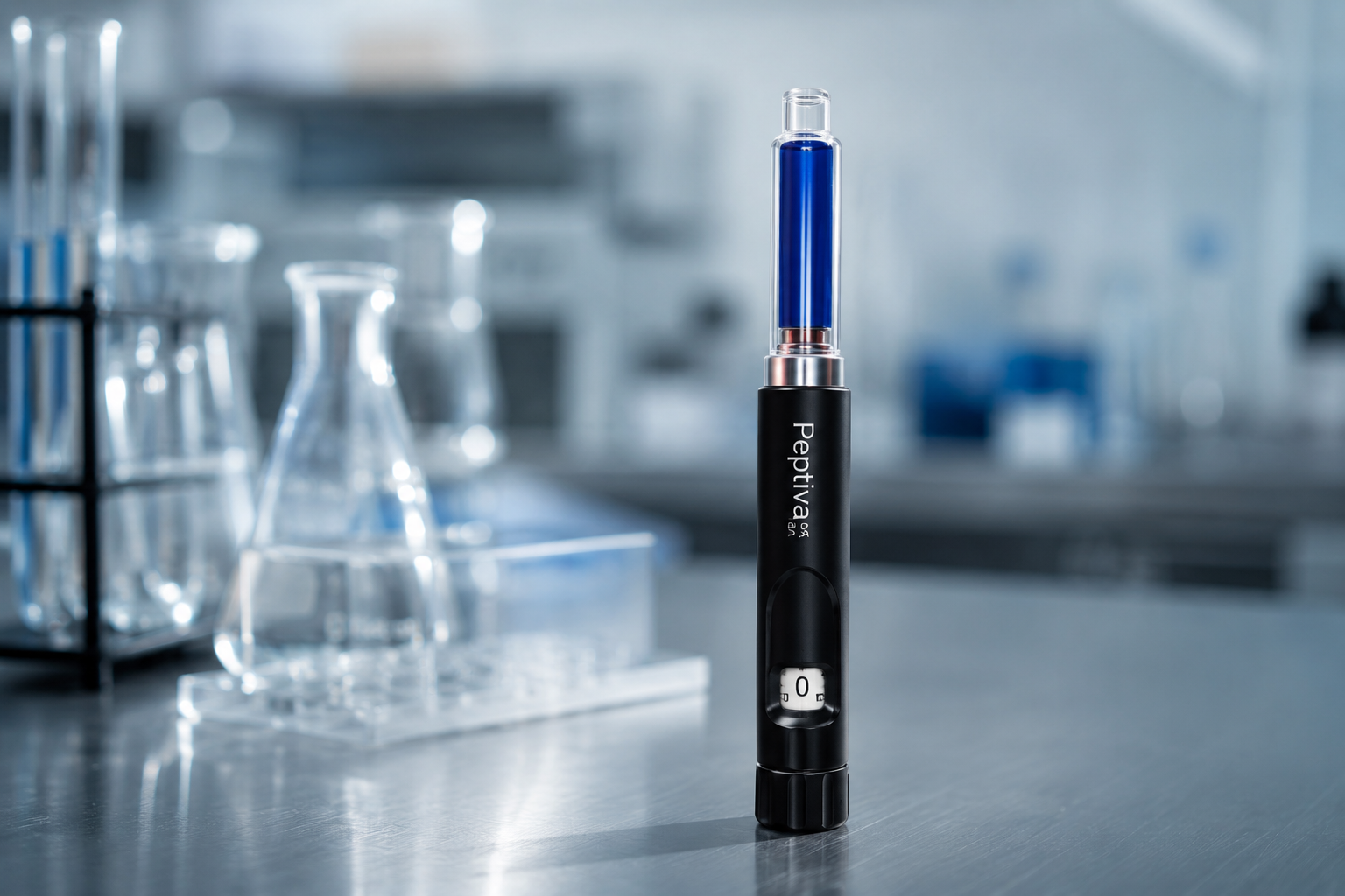 Peptiva pen in a quality-control laboratory